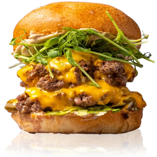 Triple smash burger